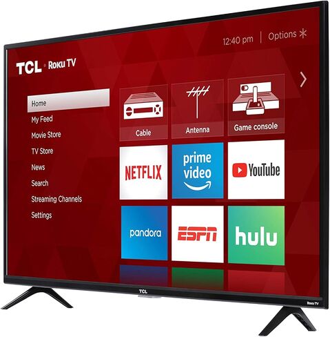 TCL 40-inch 1080p Smart LED Roku TV - 40S325, 2019 Model , Black in Saudi Arabia