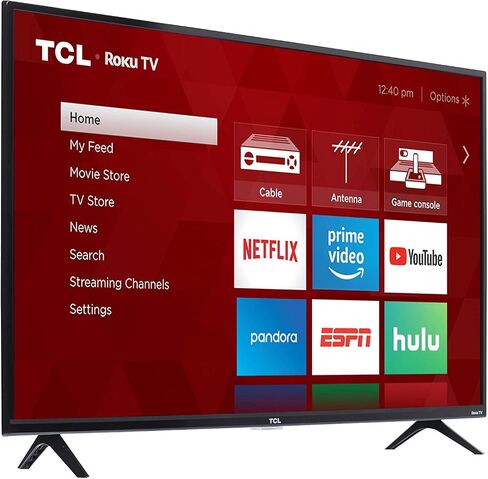 TCL 40-inch 1080p Smart LED Roku TV - 40S325, 2019 Model , Black in Saudi Arabia