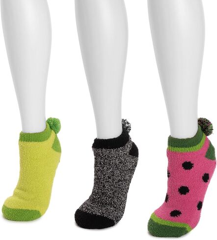 MUK LUKS Women's Set of 3 Cozy Fruit Footies in Saudi Arabia