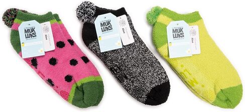 MUK LUKS Women's Set of 3 Cozy Fruit Footies in Saudi Arabia