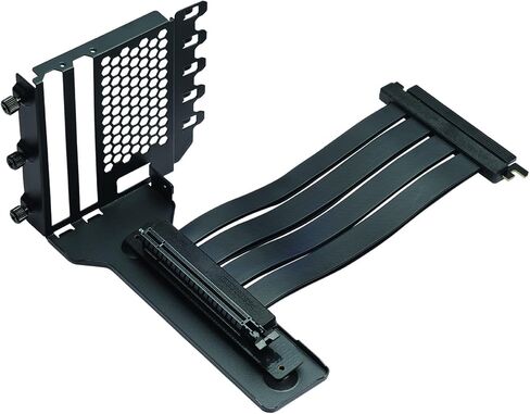 Phanteks (PH-VGPUKT4.0_03) Gen4 Vertical GPU Bracket, 220mm Flat Line PCI-E Gen4 x16 Riser Cable Kit in Saudi Arabia