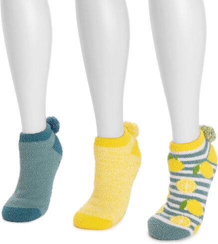 MUK LUKS Women's Set of 3 Cozy Fruit Footies in Saudi Arabia