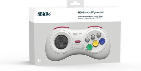 8Bitdo M30 Bluetooth Gamepad for Switch, PC, macOS and Android with Sega Genesis & Mega Drive Style in Saudi Arabia