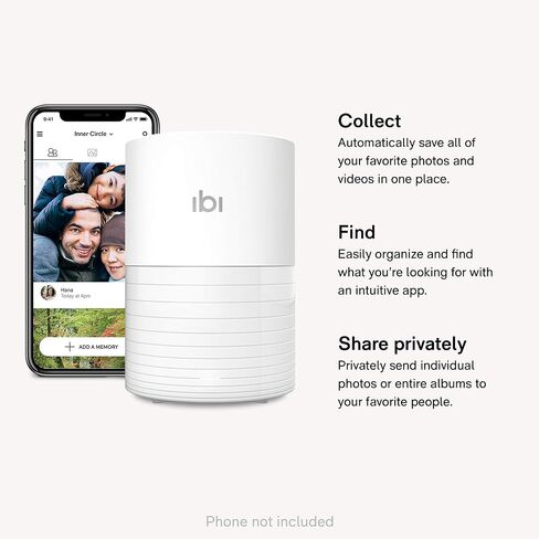 ibi - The Smart Photo Manager - Collect, Organize and Privately Share Photos & Videos from Smartphones, Cloud and Social Media Accounts - US Version in Saudi Arabia