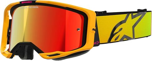 Alpinestars Vision 8 MX ATV MTB Off Road Goggle (Black - Mirror Red Lens) in Saudi Arabia