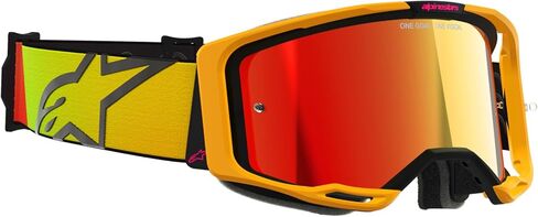 Alpinestars Vision 8 MX ATV MTB Off Road Goggle (Black - Mirror Red Lens) in Saudi Arabia