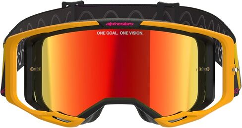 Alpinestars Vision 8 MX ATV MTB Off Road Goggle (Black - Mirror Red Lens) in Saudi Arabia