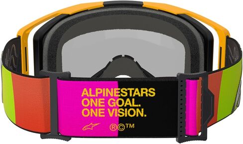 Alpinestars Vision 8 MX ATV MTB Off Road Goggle (Black - Mirror Red Lens) in Saudi Arabia