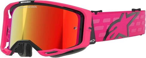 Alpinestars Vision 8 MX ATV MTB Off Road Goggle (Black - Mirror Red Lens) in Saudi Arabia