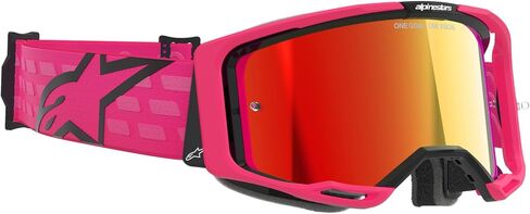 Alpinestars Vision 8 MX ATV MTB Off Road Goggle (Black - Mirror Red Lens) in Saudi Arabia