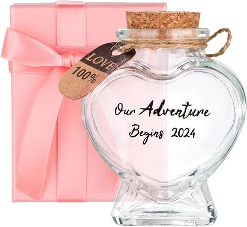 Honeymoon Sand Keepsake Jar 2025, Engagement Gift, Wedding Gift, Bridal Shower Gift, Romantic Honeymoon Gifts for Newlywed Couple(Equipped with a gift box) in Saudi Arabia
