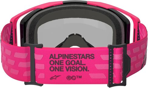 Alpinestars Vision 8 MX ATV MTB Off Road Goggle (Black - Mirror Red Lens) in Saudi Arabia