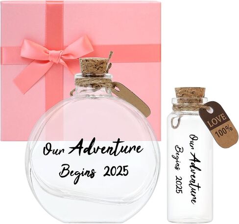 Honeymoon Sand Keepsake Jar 2025, Engagement Gift, Wedding Gift, Bridal Shower Gift, Romantic Honeymoon Gifts for Newlywed Couple(Equipped with a gift box) in Kuwait