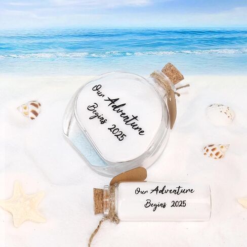 Honeymoon Sand Keepsake Jar 2025, Engagement Gift, Wedding Gift, Bridal Shower Gift, Romantic Honeymoon Gifts for Newlywed Couple(Equipped with a gift box) in Kuwait
