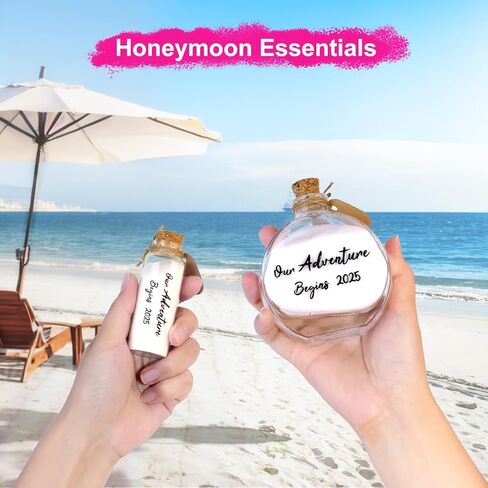 Honeymoon Sand Keepsake Jar 2025, Engagement Gift, Wedding Gift, Bridal Shower Gift, Romantic Honeymoon Gifts for Newlywed Couple(Equipped with a gift box) in Kuwait