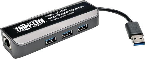 TRIPP LITE USB 3.0 SuperSpeed to Gigabit Ethernet NIC Network Adapter, White (U336-000-GBW) in Kuwait