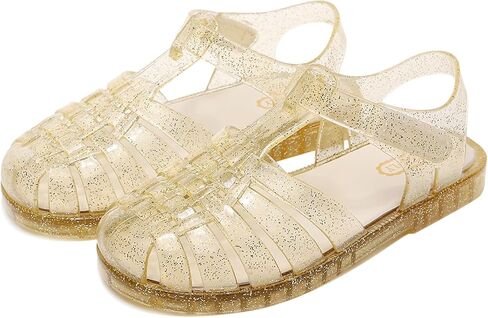 صندل الهلام للفتيات ، مغلق أخمص القدمين الأميرة زي فستان صيفي أحذية الصياد الشاطئ المطاط الوحيد in Kuwait