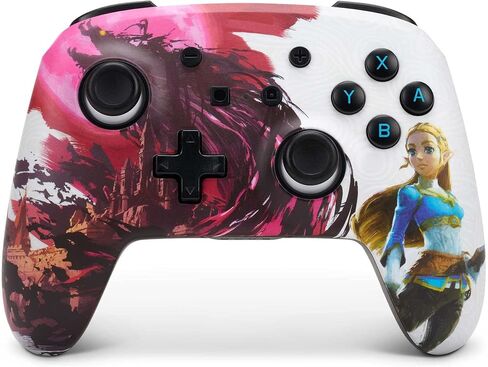 PowerA Enhanced Wireless Controller for Nintendo Switch - Blood Moon Zelda, Nintendo Switch Lite, Gamepad, Game Controller, Bluetooth Controller, Rechargeable - Nintendo Switch in Kuwait