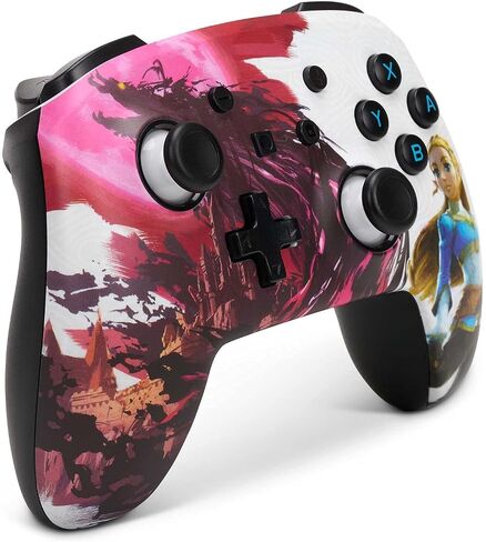 PowerA Enhanced Wireless Controller for Nintendo Switch - Blood Moon Zelda, Nintendo Switch Lite, Gamepad, Game Controller, Bluetooth Controller, Rechargeable - Nintendo Switch in Kuwait