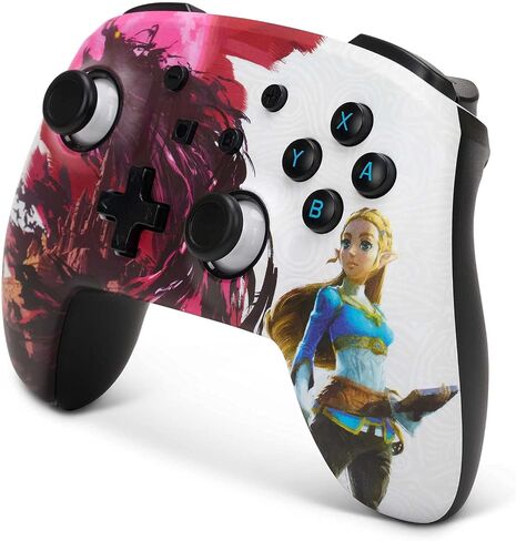 PowerA Enhanced Wireless Controller for Nintendo Switch - Blood Moon Zelda, Nintendo Switch Lite, Gamepad, Game Controller, Bluetooth Controller, Rechargeable - Nintendo Switch in Kuwait