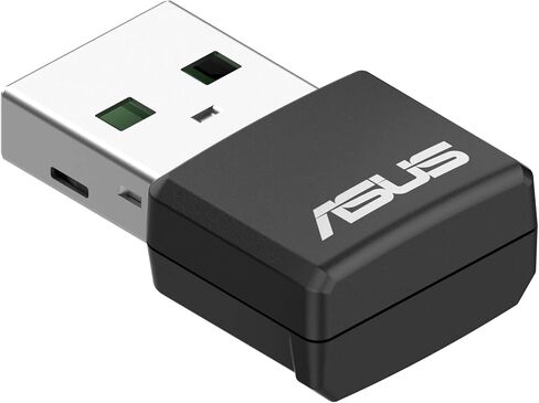 محول لاسلكي مزدوج النطاق من ASUS USB-AC53 AC1200 Nano USB ، MU-Mimo، متوافق مع Windows XP/Vista/7/8/1/10 in Kuwait