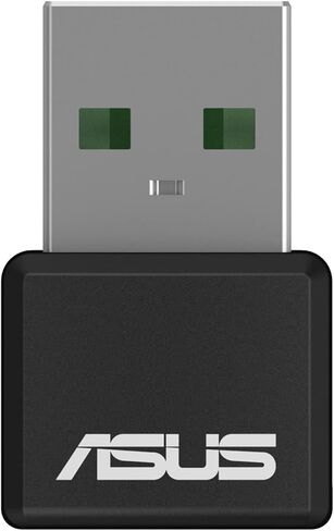 محول لاسلكي مزدوج النطاق من ASUS USB-AC53 AC1200 Nano USB ، MU-Mimo، متوافق مع Windows XP/Vista/7/8/1/10 in Kuwait