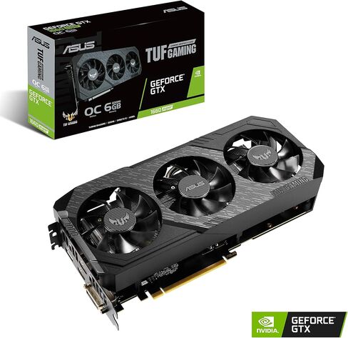 Asus TUF Gaming GeForce GTX 1660 Super Overclocked 6GB Edition HDMI DP DVI Gaming Graphics Card in Saudi Arabia
