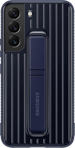Samsung Electronics Galaxy S22 Clear Standing Cover, Protective Phone Case, Corner TPU Bumpers, PC Back Protection, Adjustable Viewing Angle, US Version, Transparent, (EF-JS901CTEGUS) in Saudi Arabia