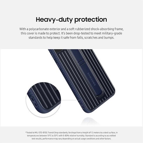 Samsung Electronics Galaxy S22 Clear Standing Cover, Protective Phone Case, Corner TPU Bumpers, PC Back Protection, Adjustable Viewing Angle, US Version, Transparent, (EF-JS901CTEGUS) in Saudi Arabia