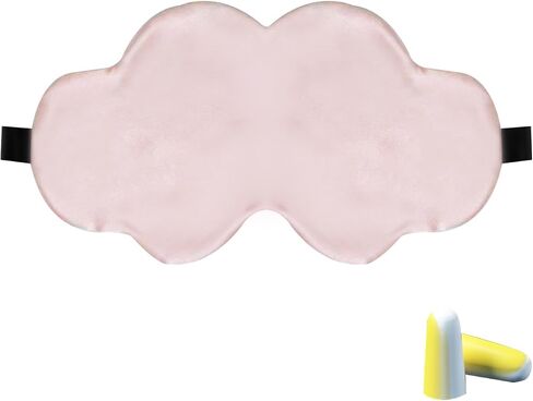 Silk Sleep Mask for Women & Men – 100% Mulberry Silk Eye Mask with Adjustable Strap -Luxury Travel Blindfold for Side Sleepers in Saudi Arabia