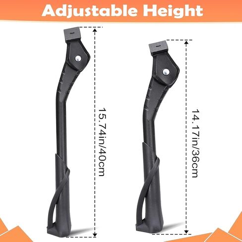 Bike Kickstand for Adult Bikes,Aluminum Alloy Bicycle Kickstand Adjustable for 24-29 Inch,Bicycle Kickstand for Mountain Bike, Trek Bike, Road Bike, City Bike,Non-Slip Sole (style-2) in Kuwait