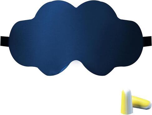 Silk Sleep Mask for Women & Men – 100% Mulberry Silk Eye Mask with Adjustable Strap -Luxury Travel Blindfold for Side Sleepers in Saudi Arabia