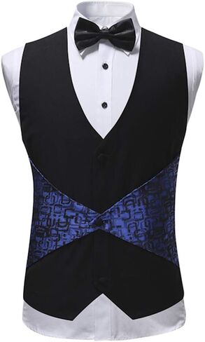 Boyland Mens 3 Piece Tuxedos One Button Wide Shawl Lapel Formal Suits Black Tie in Kuwait