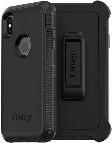 حافظة OTTERBOX DEFENDER SERIES إصدار صدري للآيفون XS ماكس - تغليف التجزئة - أسود in Saudi Arabia