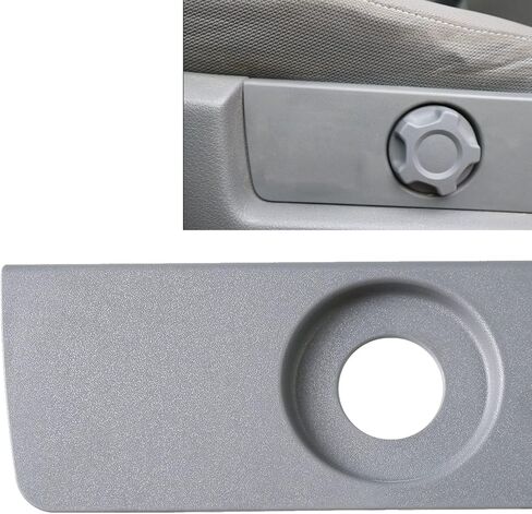 Compatible with 2011-2014 Ford F150 Manual Lumbar Seat Switch Housing Panel Trim Bezel Gray (Driver Left Side) in Saudi Arabia
