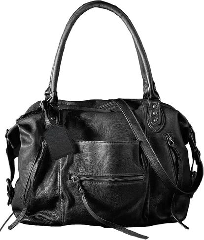 حقيبة حمل المرأة المجانية حقيبة الحمل مع حقائب اليد من الجلد الكبير نساء نباتي مع حزام قابل للتعديل in Kuwait