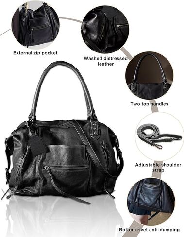 حقيبة حمل المرأة المجانية حقيبة الحمل مع حقائب اليد من الجلد الكبير نساء نباتي مع حزام قابل للتعديل in Kuwait