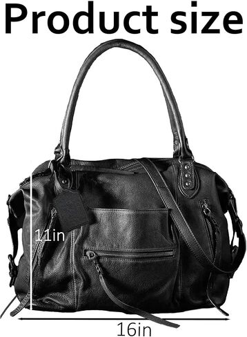 حقيبة حمل المرأة المجانية حقيبة الحمل مع حقائب اليد من الجلد الكبير نساء نباتي مع حزام قابل للتعديل in Kuwait