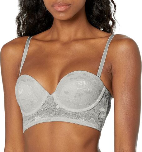 Cerhinu Women's Lace Longline Bra, Black, 38D in Saudi Arabia