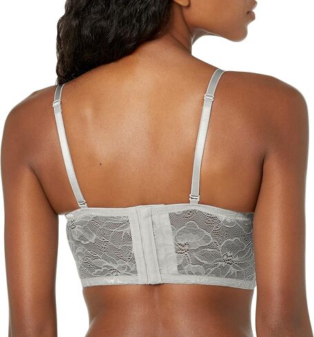 Cerhinu Women's Lace Longline Bra, Black, 38D in Saudi Arabia