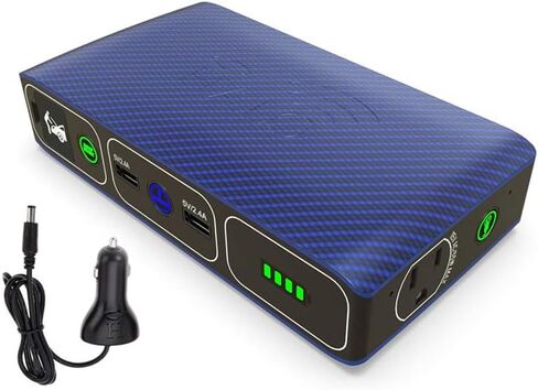 بنك الطاقة اللاسلكي للكمبيوتر المحمول HALO Bolt - 44400 مللي واط في الساعة شاحن الكمبيوتر المحمول للهاتف المحمول مع منفذ تيار متردد وشاحن سيارة، ذهبي وردي (114494) in Kuwait