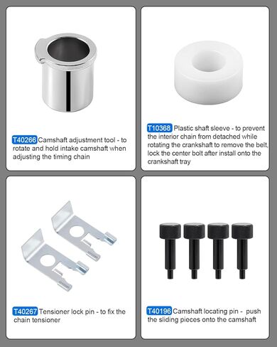 DAYDOOR Camshaft Crankshaft Engine Timing Tool Kit, 21 PCS Compatible with Audi VW VAG 2006-2018 EA888 1.8 2.0 TSI TFSI T10355 T10060A T10352 T10368 T40011 T40196 T40268 in Kuwait