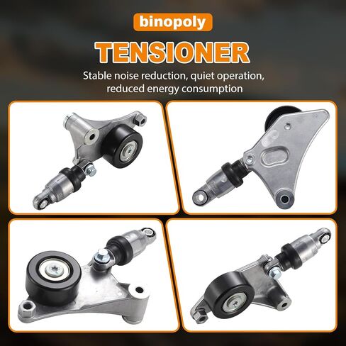 Binopoly 38216 تجميع موتر حزام محرك مع بكرة من أجل Scion TC 05-10 Toyota Avensis 00-08/Camry 02-07/Solara/Highlander 01-07/RAV4 01-05 OE# 89360 419-022 16620-28090 166200W110 166202010 in Saudi Arabia