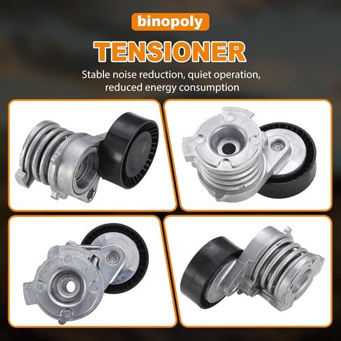 Binopoly 38384 محرك حزام توتر التجميع مع بكرة ل BMW 03-06 320i/325CI/325I/325XI/330CI/330I/330XI/525I/530I/Z4/X3/X5 OE# 11287512758 89345 in Saudi Arabia