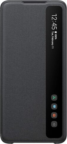 جراب Samsung Galaxy S20 Ultra ، غطاء قلاب S-View - أسود (الإصدار الأمريكي مع ضمان)، الموديل: EF-ZG988CBEGUS in Saudi Arabia