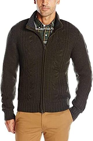 تي شيرت رجالي مكتوب عليه بطراز عتيق 1946 رجالي كلاسيكي كابل كارديجان - Retro Cable Cardigan X-Large Grovlive in Saudi Arabia