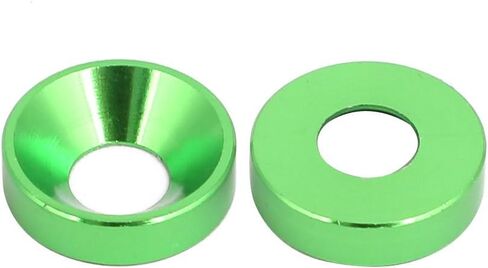 uxcell M5 Aluminium Alloy Car Bumper Trunk Washer Green 20pcs in Saudi Arabia