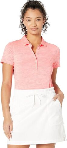 PUMA GOLF Women's Standard Daily Polo, Ignite Pink Heather, Large in Saudi Arabia