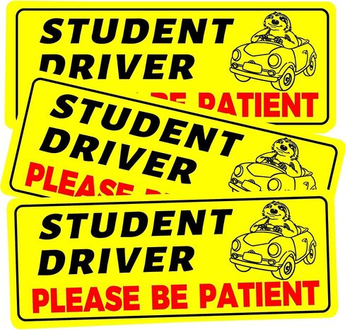 Student Driver Magnet for Car - Funny New Drivers Sticker Safety Beginner Student Driver Sign for Car in Saudi Arabia