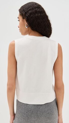 Vince Women's Henley Crew Neck Shell in Saudi Arabia